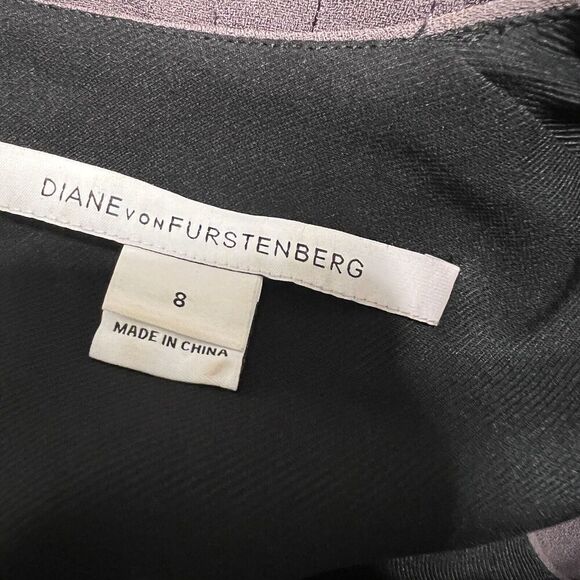 Diane Von Furstenberg Women's Sleeveless Color Block Dress Size 8 - Picture 8 of 15